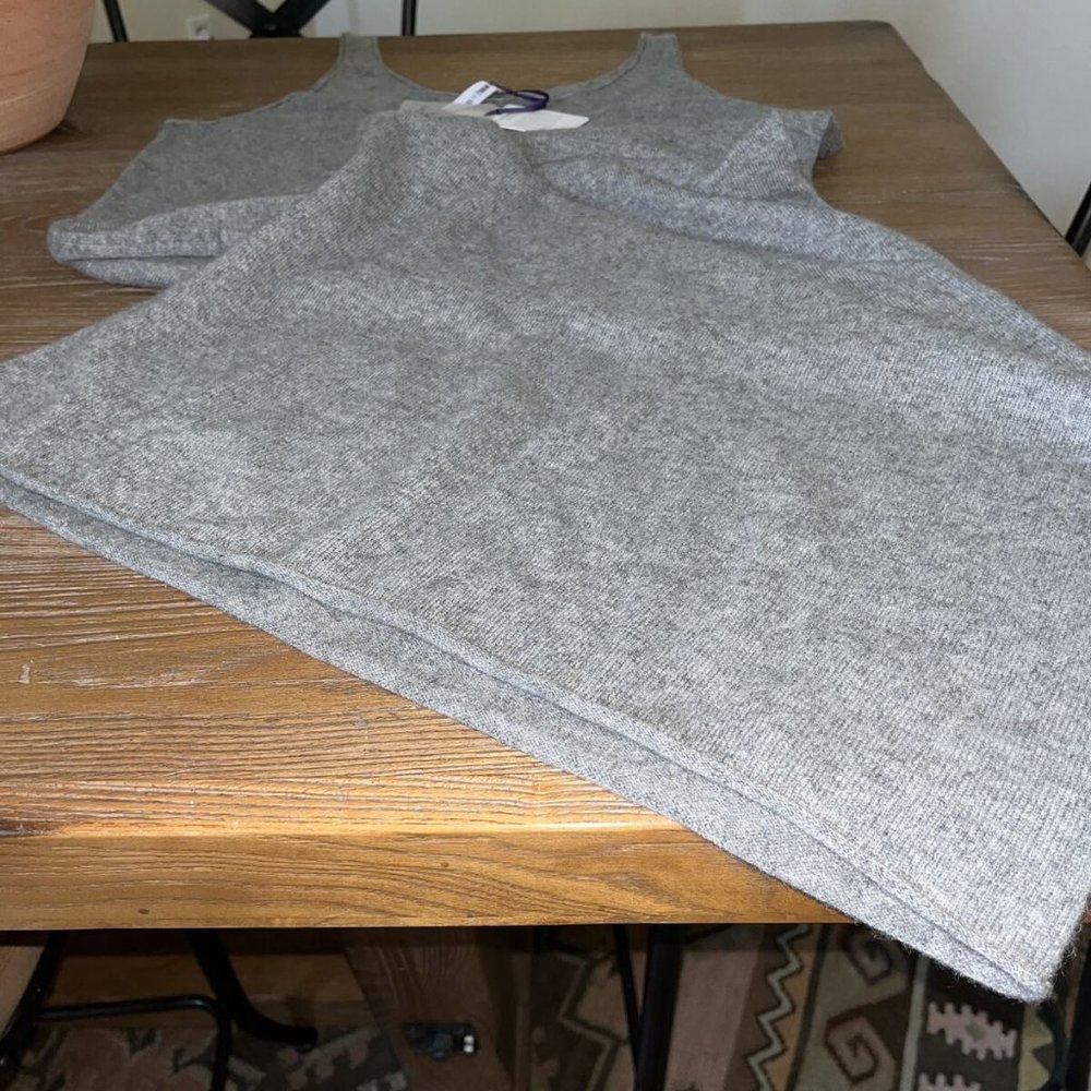 NWT Van Winkle & CO. Luxury Cashmere Knit Scoop Neck Sleeveless Nightgown